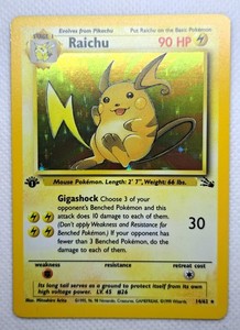 1st Edition Shadowless Raichu | eBay