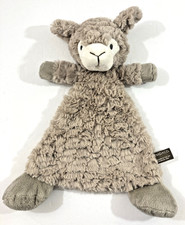 Demdaco Luna Llama Rattle Blankie security Blanket plush baby toy 13"