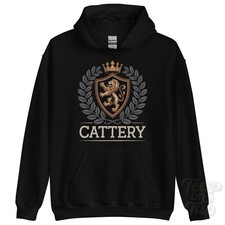 CATTERY FANTASY COAT OF ARMS HOODIE novelty parody family name crest
