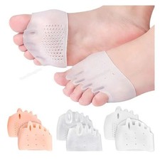 2PCS Bunion Toe Corrector Silicone Orthotics Straightener Separator Forefoot Pad