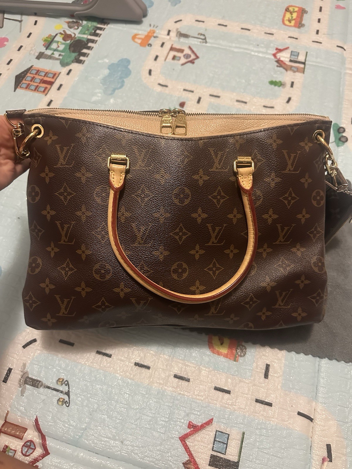 Louis Vuitton Pallas MM Monogram Shoulder Bag