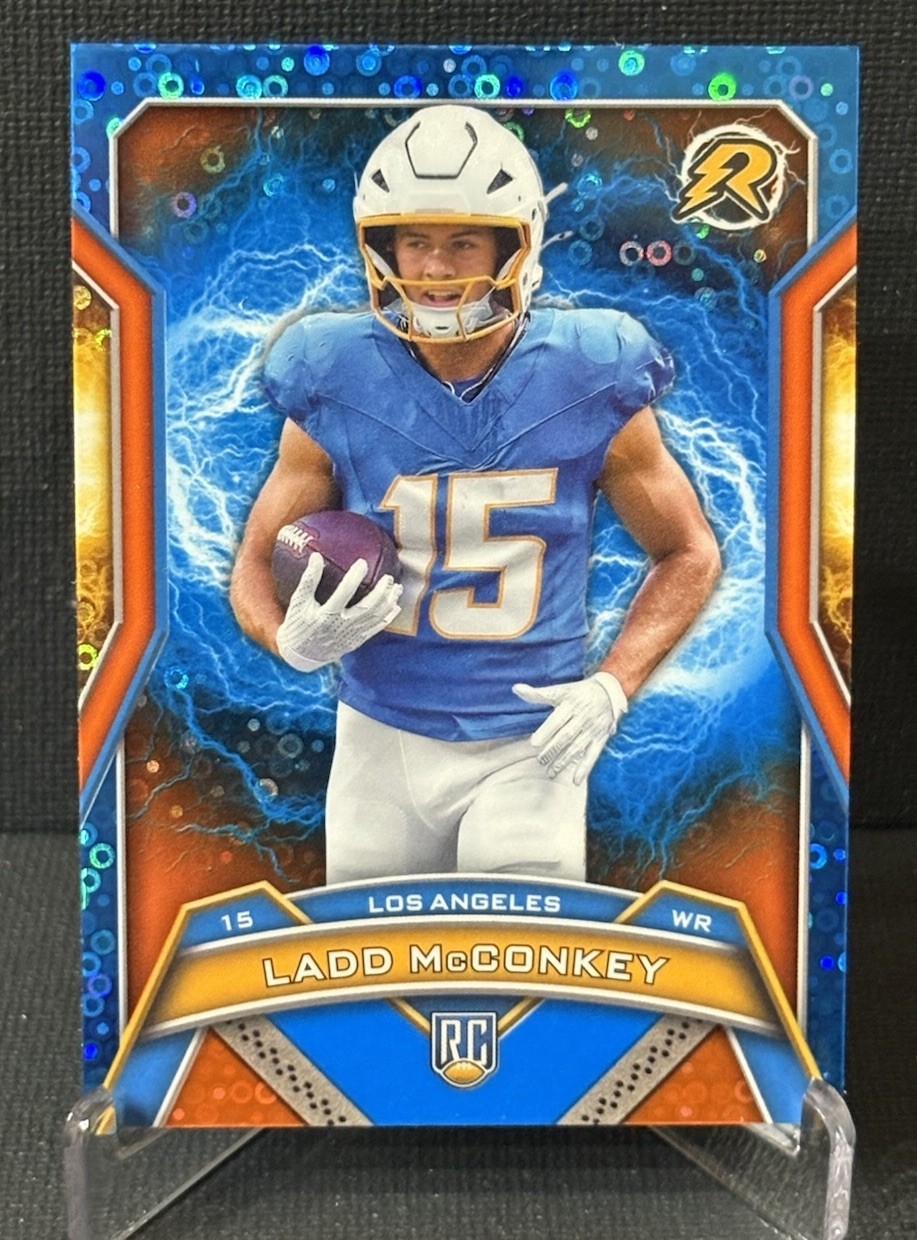 2024 Resurgence #154 Ladd McConkey Blue & Orange Spark Rookie Card LA Chargers