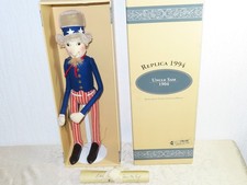 Steiff Felt Figure Replica "Uncle Sam" 48.5Cm 1994 With Original Packaging!