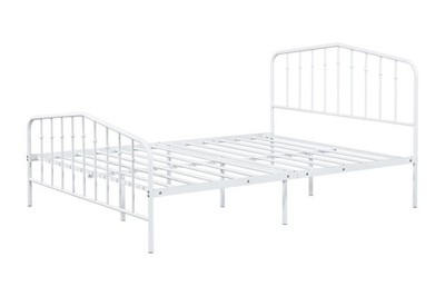 Contemporary Style Full Size Metal Bed Mattress Ready With Full Metal Structure