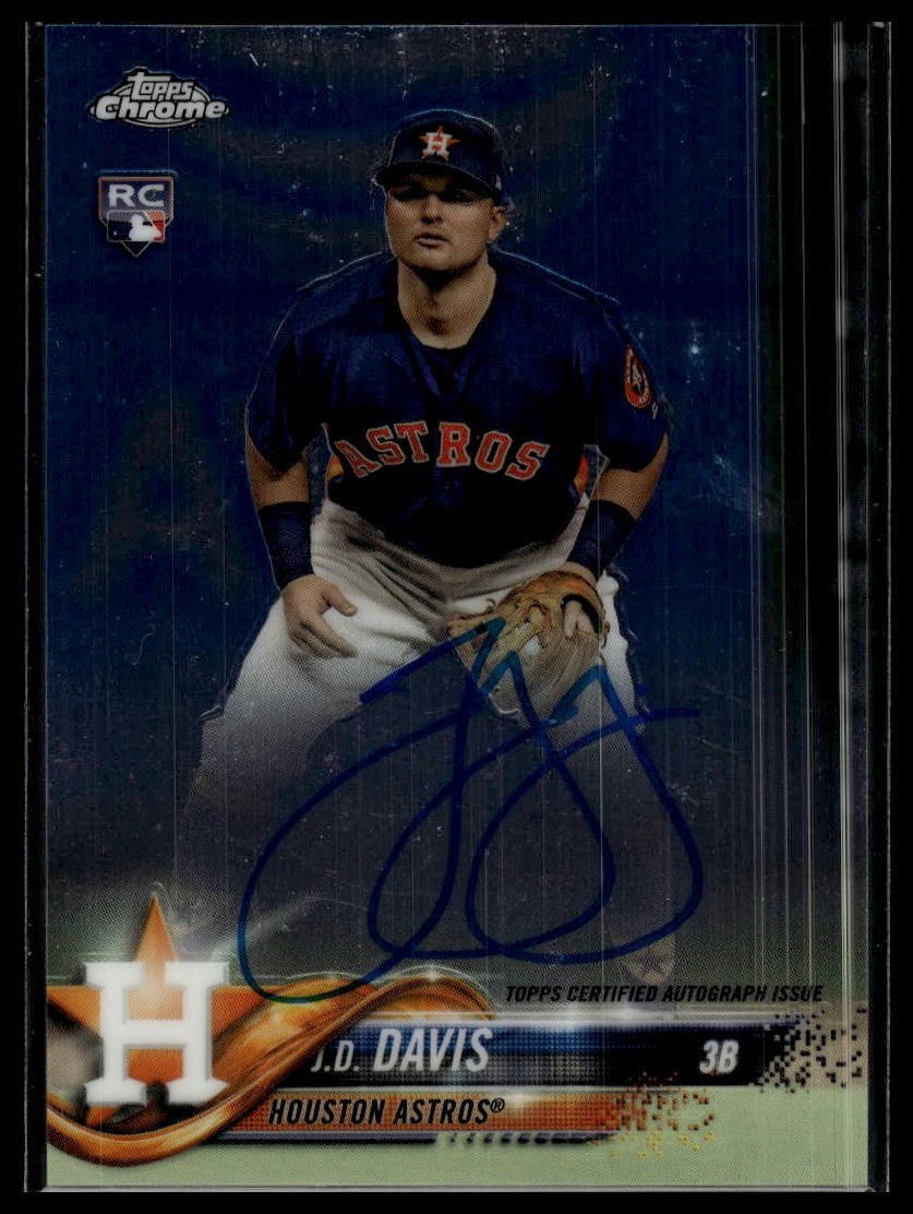 2018 Topps Chrome #RA-JD J.D. Davis Rookie Autographs AU AU