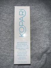 NIB-Kopari Antioxidant Face Shield Mineral Broad Spectrum UVA/UVB SPF30 - 1.5oz