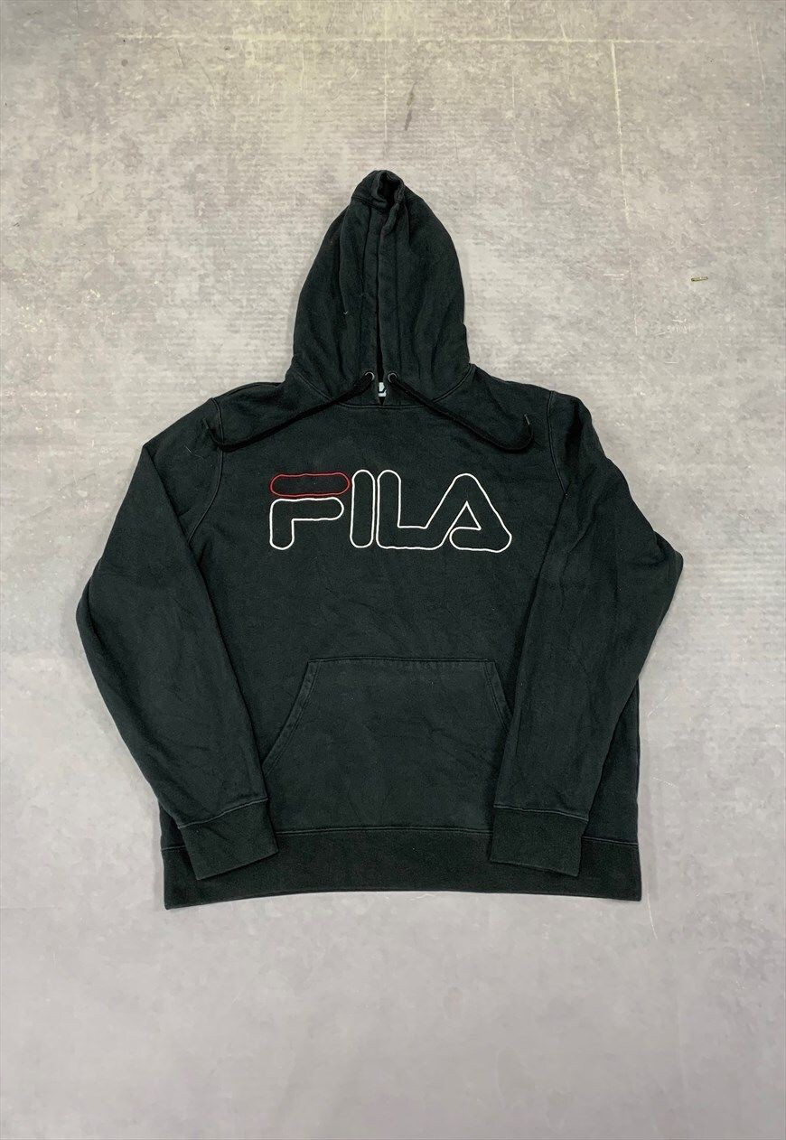 Fila Felpa con Cappuccio Pullover Logo Ricamato Felpa Donna L