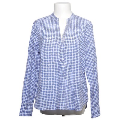 Emily van den Bergh, Bluse, Größe: 40, Blau/Weiß/Mehrfarbig, Baumwolle #uME