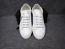 NEW Valentino Benny Italian Leather Sneaker White Silver Men's Size 10 SS71
