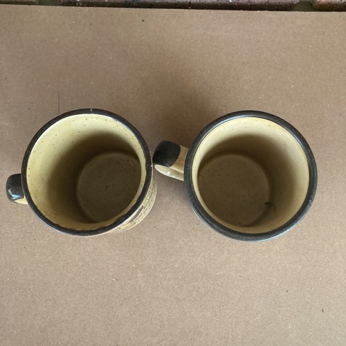 2 Vintage Ceramic Floral Mugs Retro Flower Coffee Tea Cups Mid Century Decor - Picture 4 of 10