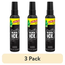 (3 pack) Little Trees Air Freshener Spray Black Ice 3.5 fl oz.