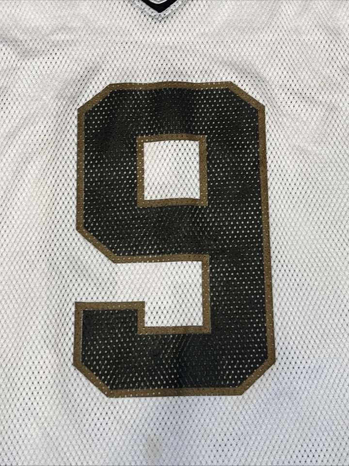 Reebok New Orleans Saints Drew Brees White Jersey Mens 2XL Vintage NFL - Image 2 of 4