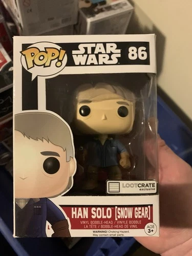 Funko Pop Star Wars Han Solo 86 Loot Crate Exclusive Vinyl Figure NIB Snow Gear