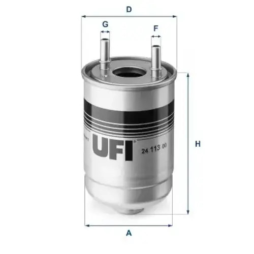 UFI Filters 24.113.00 Diesel Filter | Replacement Filter, Suitable for Cars, Applicable to Various Models of Renault and Suzuki - Image 2