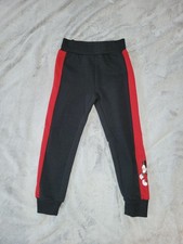 Disney Junior Mickey Mouse Unisex Kids Size 4 Jogger Sweatpants Black  Red