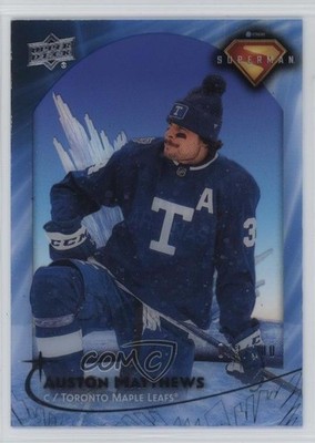 2025 DC x NHL Crossover Fortress of Solitude Silver 73/100 Auston Matthews 1uv2