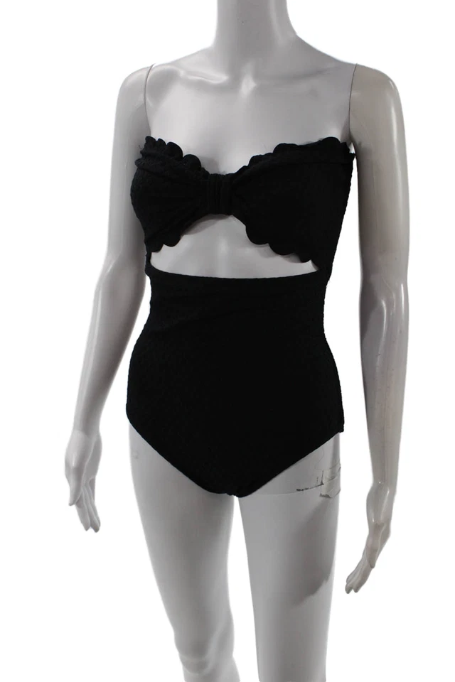 Traje de baño Kate Spade New York negro de una pieza para mujer talla M Foto 2 de 4