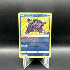 Pokemon TCG - Radiant Blastoise Holo Radiant Rare Pokemon GO 018/078 - NM