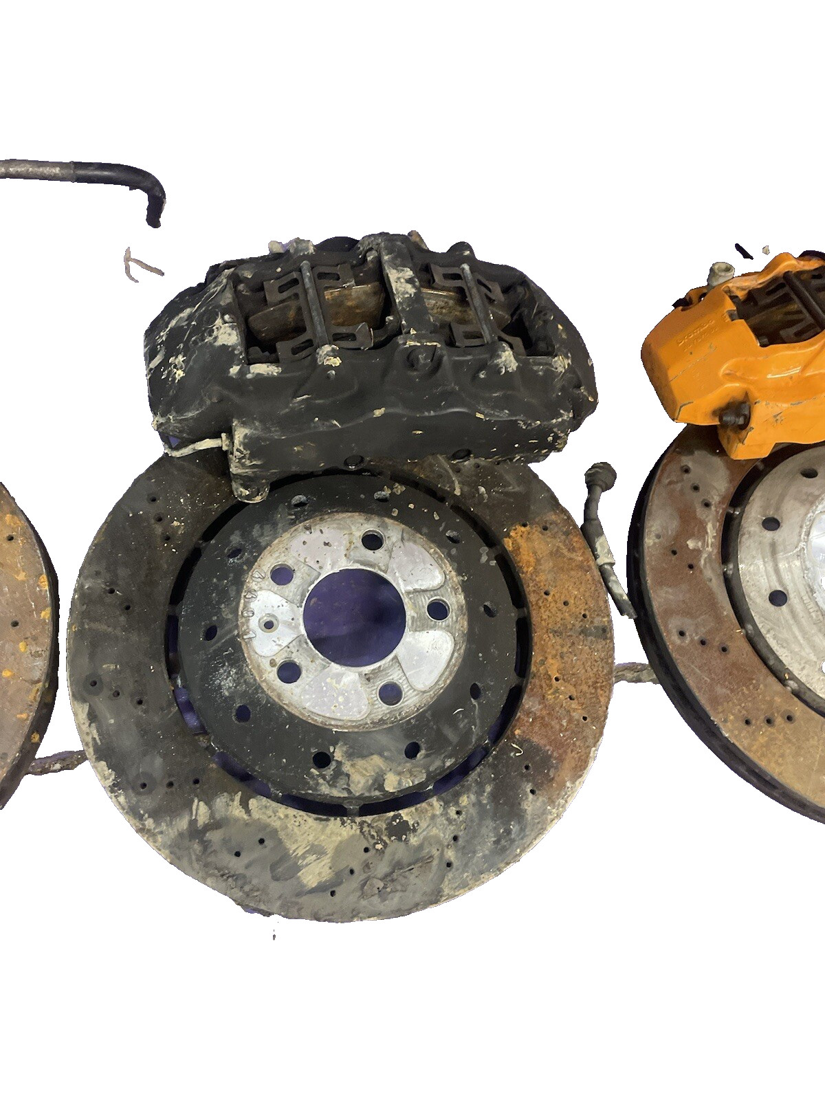 Audi R8 Lamborghini Gallardo Brakes Brembo Calipers 8 Piston Front W Rotors