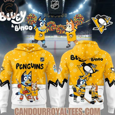 Pittsburgh Penguin X Bluey And Bingo 2025 3D Hoodie