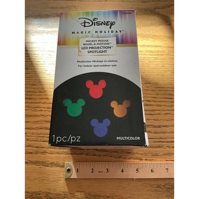 Disney Magic Holiday Mickey Mouse Whirl-A-Motion LED Projection Spotlight