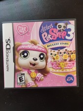 Littlest PetShop 3: Biggest Stars Pink Team Nintendo DS Case Manual Inserts Only