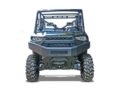Steelcraft UTV Front Bumper Overlay - 3mm Steel, Textured Black, Off-Road Armor