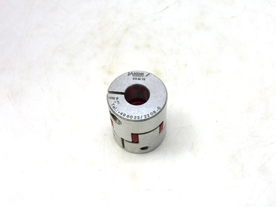 JAKOB EKM15 3-JAW FLEXIBLE ALUMINUM SPIDER COUPLING 7/16'' X 5/8'' ID 1-9/16'' OD