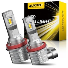 Auxito 2x H8 H11 Dual Color Switchback White Amber Led Fog Light Bulbs 48000lm