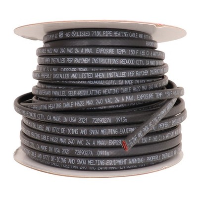 RAYCHEM WGRD-H622-250 SELF-REGULATING HEATING CABLE, 240V, 6W/FT, 250-FEET