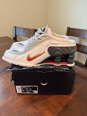 Nike Shox MR4 Mule Martine Rose White Varsity Red - Size 8 Women- ON HAND