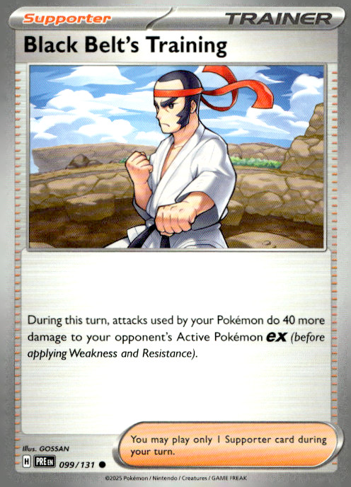 Black Belt's Training Common SV: Prismatic Evolutions 099/131 NM