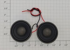 Lionel 11209-536 16 Ohm 2W 40mm Baby Fat Boy Speakers Wired (Set of 2)