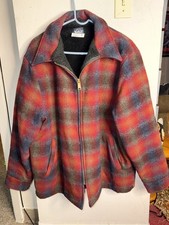 Vintage Woolrich Wool Bomber Coat Southwestern Xl Stripe Men s 1970s