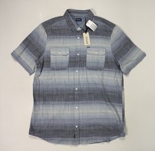 Buffalo David Bitton Men  s XL Button Shirt NWT Blue Mirage Outdoor Classic