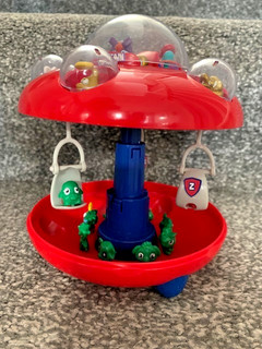Micro Moshi Spaceship Playset & Christmas Advent Figures Used but GC