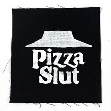 Pizza Slut Patch DIY Hand painted Punk Patch ...