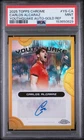 2025 TOPPS CHROME TENNIS YOUTHQUAKE AUTO #YS-CA CARLOS ALCARAZ 6/50 PSA 9