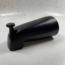Tub Spout w/Diverter Fits 1/2" Pipe Black Matte Faucet Replacement Slip-Fit