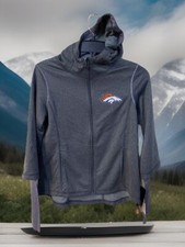 Outerstuff NFL Denver Broncos Girls 7-16"Equinox Jacket Steel Grey M 10-12 
