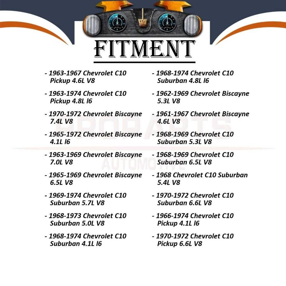 Bomba de dirección asistida 1 pieza para Chevrolet Chevy II 1962-1967 3,2 L Foto 3 de 4