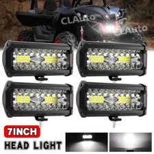 4x 6Inch 20000LM LED Work Light Bar Flood Spot Pod Offroad Fog Driving ATV Truck