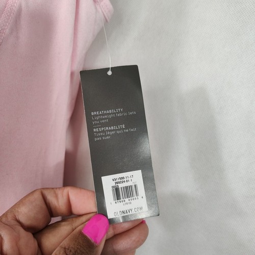 Old Navy Active Go Dry Pink Top Women Size L 10 12 Sleeveless Scoop Neck NEW - 第 4/8 張圖片