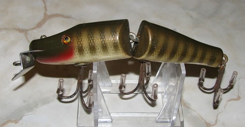 Creek Chub Jtd Pikie Minnow Wooden Glass Eyes Natural Pike Fishing Lure *C24-7 - Picture 2 of 5
