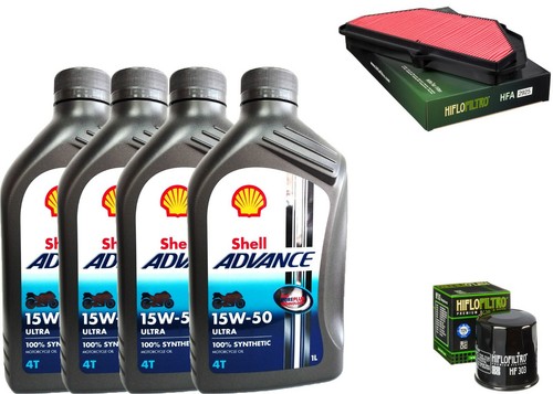 【E】 Ölfilter Set Kawasaki ZX-6R 636 E Ninja ZX636EEA 2015, LIQUI 10W