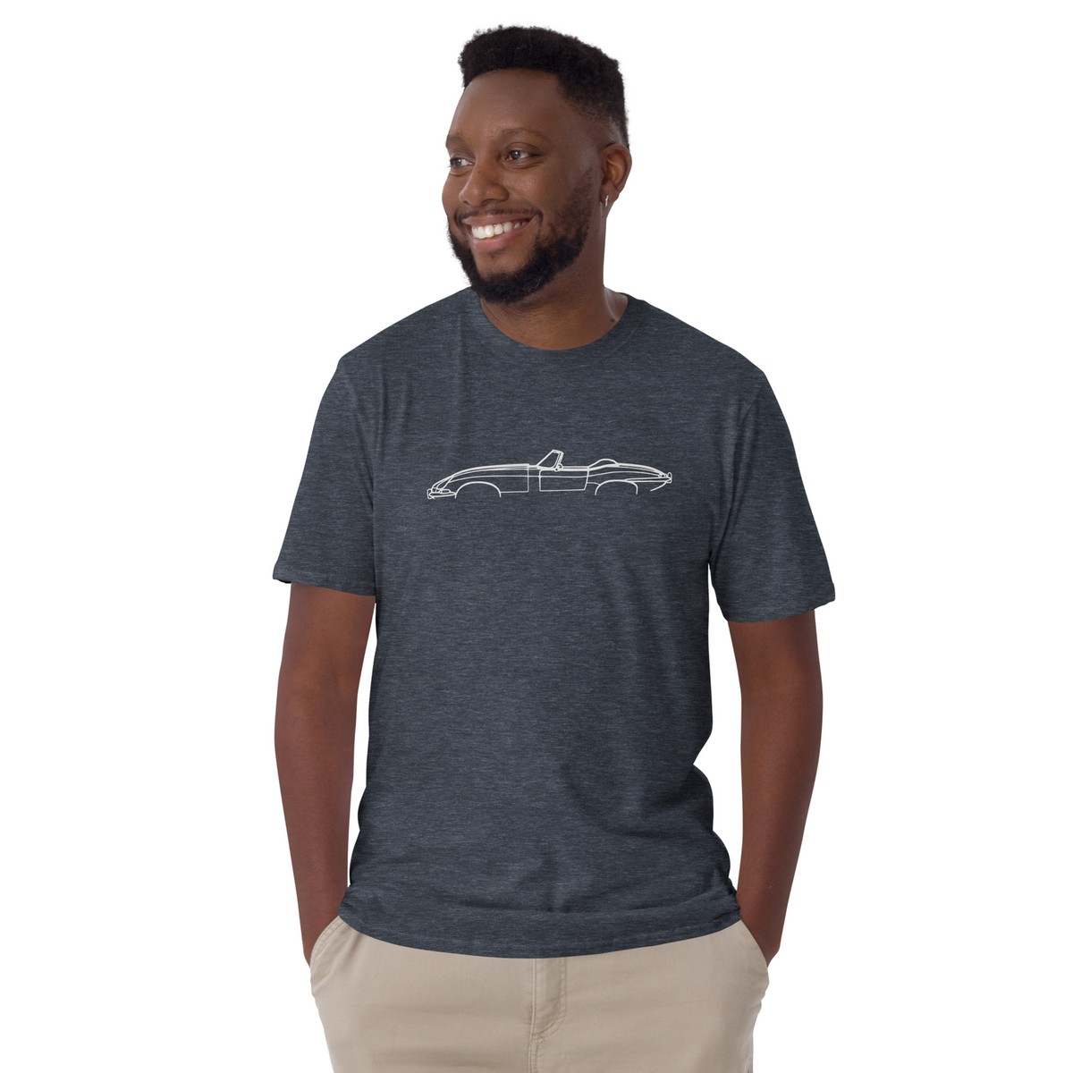 Softstyle T-Shirt For Jaguar E-Type 1966 Car Owners Birthday Gift