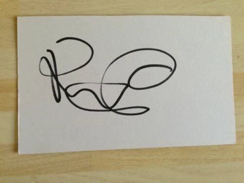 A Surname Initial Certified Original Signed Cards Collectable Autographs