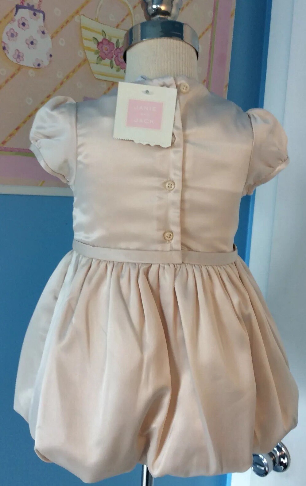 NWT Janie And Jack Baby Girl Dress Little Rosebud Lane Size 36 Months
