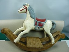 Burwood Products ROCKING HORSE Wall Hanging Plaque - 1988 No 3885B Made in USA
