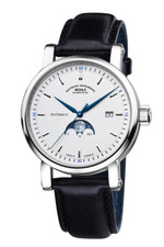 Mühle Glashütte Herrenuhr Automatik Teutonia IV Mondphase Sichtboden M1-44-05-LB